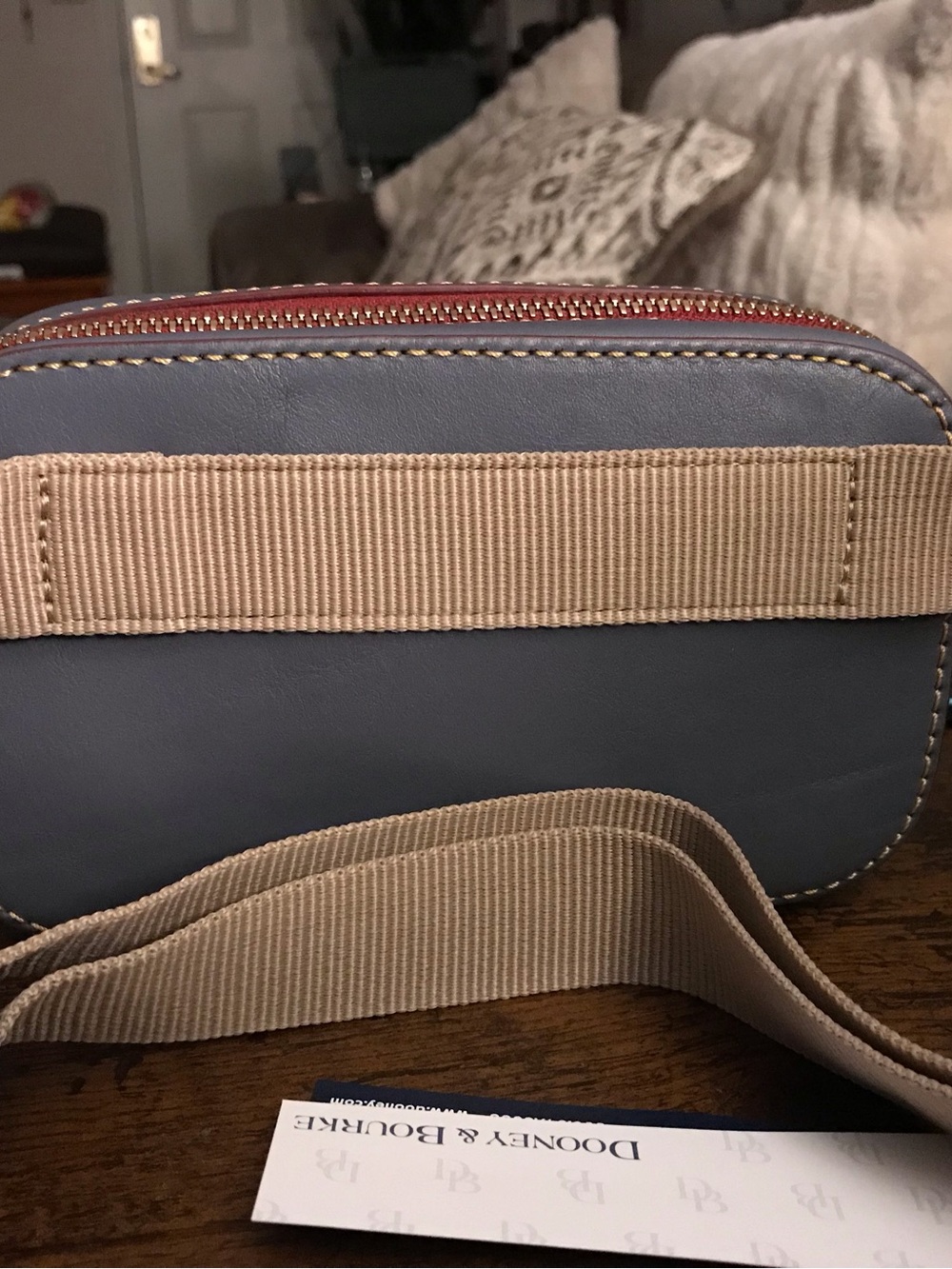 Dooney & Bourke Steel Blue Florentine Belt Bag NWT 🔥 - Picture 2 of 6